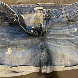 Casual Distressed Blue Jean Shorts for Women